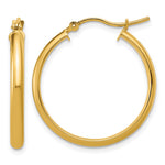 14k 2.75x Round Tube Hoop Earrings