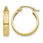 14k 3x Polished Hoop Earrings