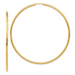 14K Polished Endless Hoop Earrings
