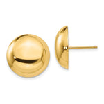 14k Button Post Earrings