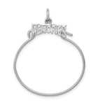 14k White Gold Memories Charm Holder