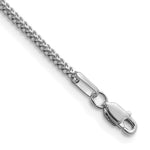 14K White Gold Franco with Lobster Clasp Bracelet