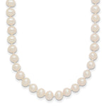14k 4- White Near-Round Freshwater Cultured Pearl Necklace