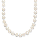 14k 5- White Near-Round Freshwater Cultured Pearl Necklace