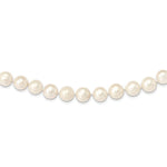 14k 11- White Near-Round Freshwater Cultured Pearl Necklace