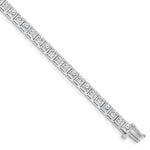 14k White Gold Complete 3.75 carat Round VS Diamond 4-prong Tennis Bracelet