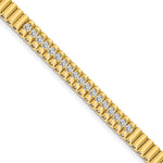 14k AAA Diamond Link Bracelet