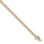 14k Complete 1.84 carat Round AAA Diamond 4-prong Tennis Bracelet