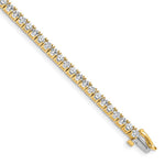 14k Complete 4.92 carat Round VS Diamond 4-prong Tennis Bracelet