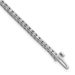 14k White Gold Complete 1.25 carat Round VS Diamond 4-prong Tennis Bracelet