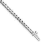 14k White Gold Complete 2.17 carat Round A Diamond 4-prong Tennis Bracelet