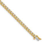 14k Complete 1.75 carat Round VS Diamond 4-prong Tennis Bracelet