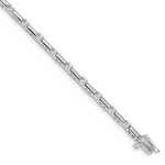 14k White Gold Complete 1 carat Round VS Diamond Bar Link Tennis Bracelet