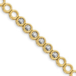 14k Complete 3/4 carat Round A Diamond Circle Add-A-Diamond Tennis Bracelet