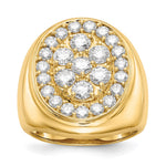 IB Goodman 14k 2.87 carat A Diamond Mens Cluster Ring