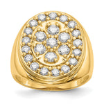 IB Goodman 14k 2 carat A Diamond Mens Cluster Ring
