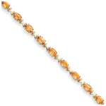 14k Citrine Bracelet