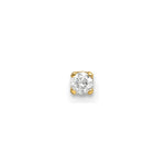 14k 1/20 carat Single Stud AA Diamond Earring
