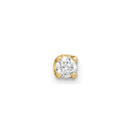 14k 1/8 carat Single Stud AA Diamond Earring