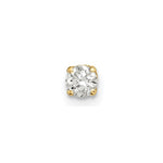 14k 1/6 carat Single Stud AA Diamond Earring