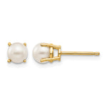 14k Round June/Freshwater Cultured Pearl Post Earrings