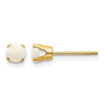 14k Round October/Opal Post Earrings