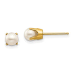 14k FW Cultured Pearl Earrings-June