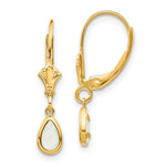 14k 6x Opal/October Earrings