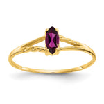 14k Rhodolite Garnet Birthstone Ring
