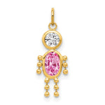 14k October Boy Birthstone Charm
