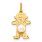 14K Girl FW Cultured Pearl-June