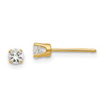 14k Cubic Zirconia stud earring