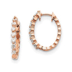 14k Rose Gold VS Diamond Earring