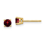 14k Garnet Earrings