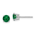14k White Gold Mount St. Helens Earrings