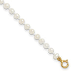 14k Madi K 3- White Egg Shape Freshwater Cultured Pearl Bracelet