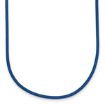 14k Royal Blue Leather Cord Necklace