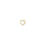 14k AA Diamond Heart Chain Slide