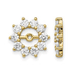 14k 1 carat AAA Fancy Diamond Earring Jackets