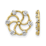 14k 3/8 carat A Diamond Earring Jackets