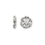 14k White Gold A Diamond Earring Jacket