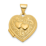 14k Two Hearts Heart Locket
