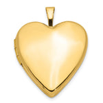 14K Plain Polished Heart Locket