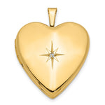 14K Diamond Heart Locket