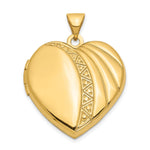 14k Polished Heart Locket