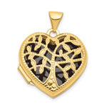 14k Tree Heart Locket