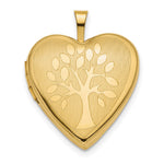 14K Polished Tree Heart Locket