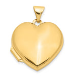 14k Domed Plain Heart Locket