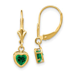 14k Heart Mount St. Helens Earrings