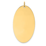 14k Plain .027 Gauge Engravable Elliptical 36x Disc Charm